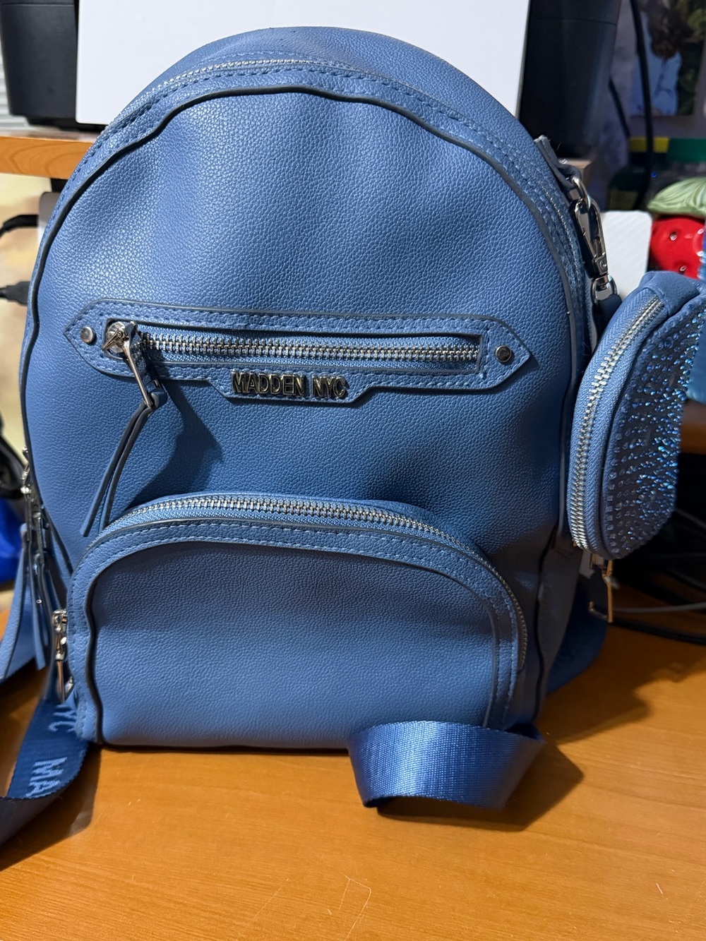 Steve Madden - Blue Backpack purse